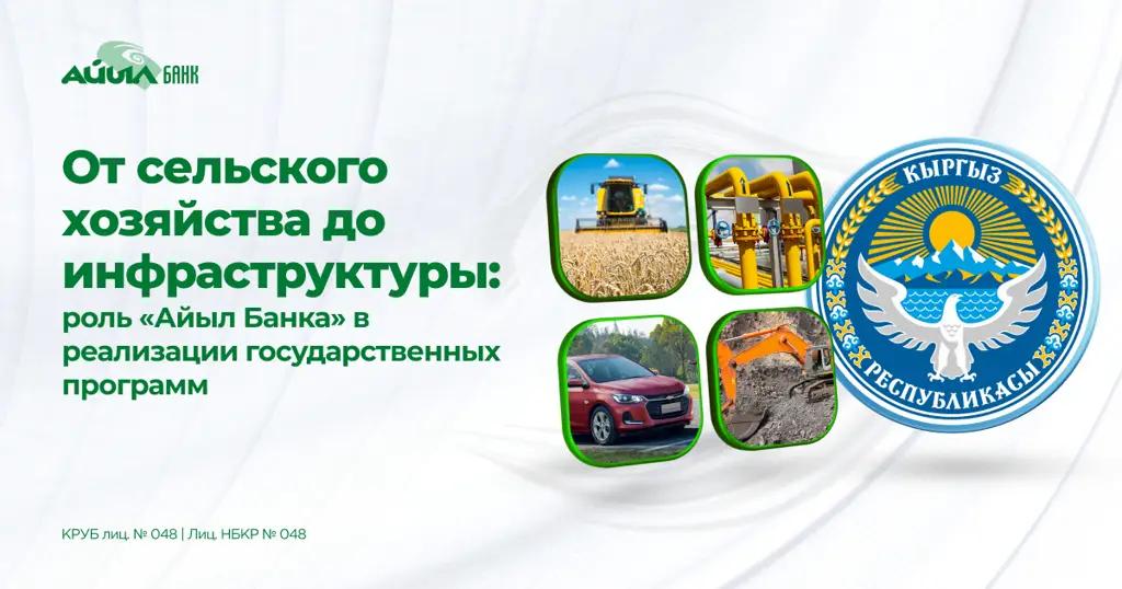 От сельского хозяйства до инфраструктуры: роль «Айыл Банка» в реализации государственных программ
