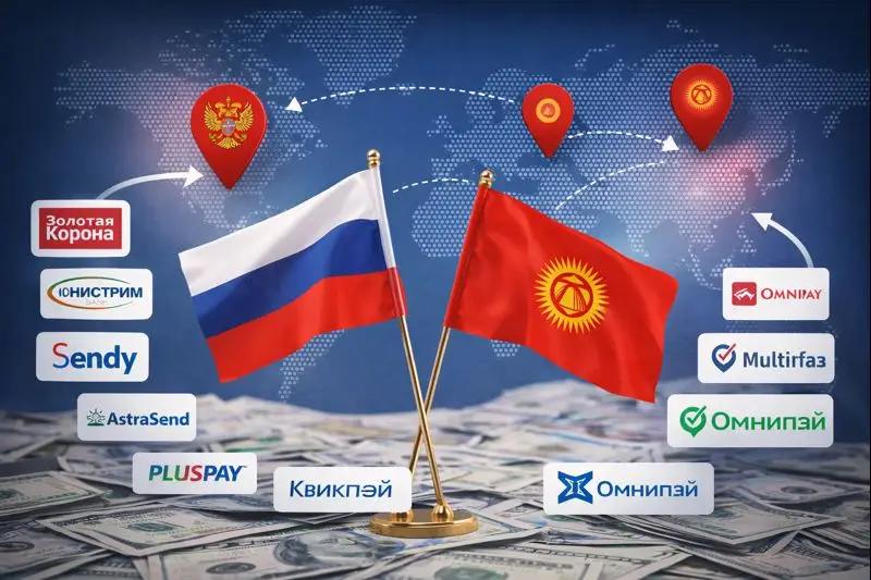 Более половины систем рынка денежных переводов Кыргызстана находятся под юрисдикцией РФ