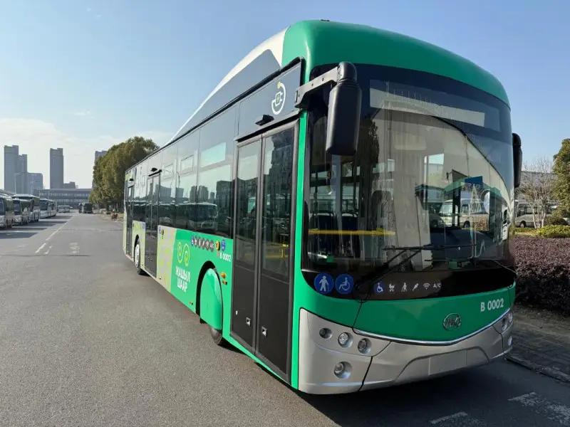 Two Electric Buses En Route to Bishkek