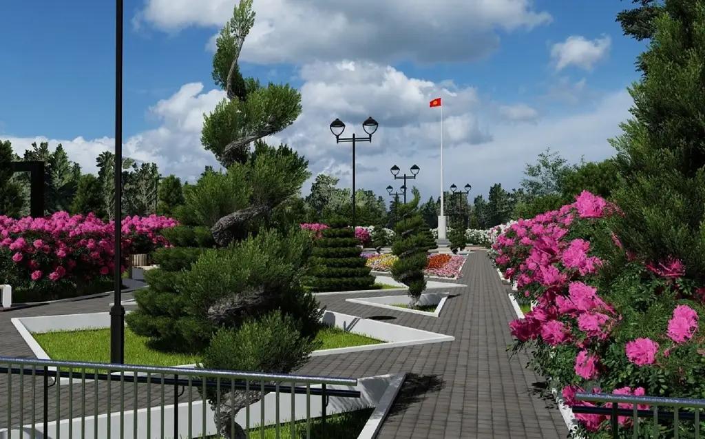 A preliminary design for a new park in the village of Iskra has been developed