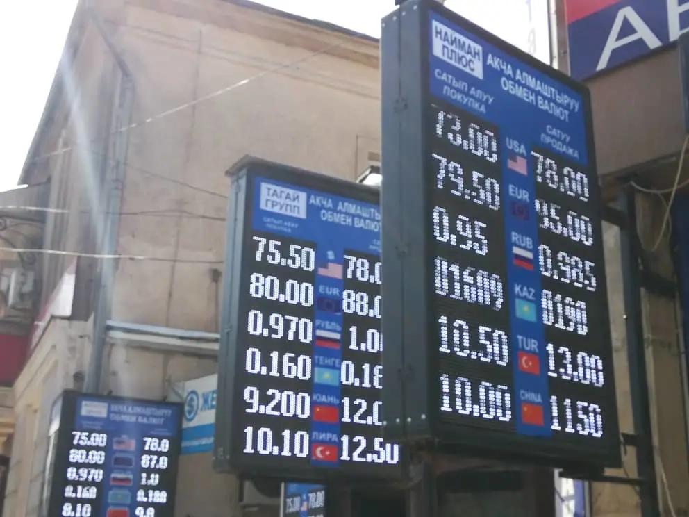 Currency exchange rates: euro loses value, rouble and tenge rise
