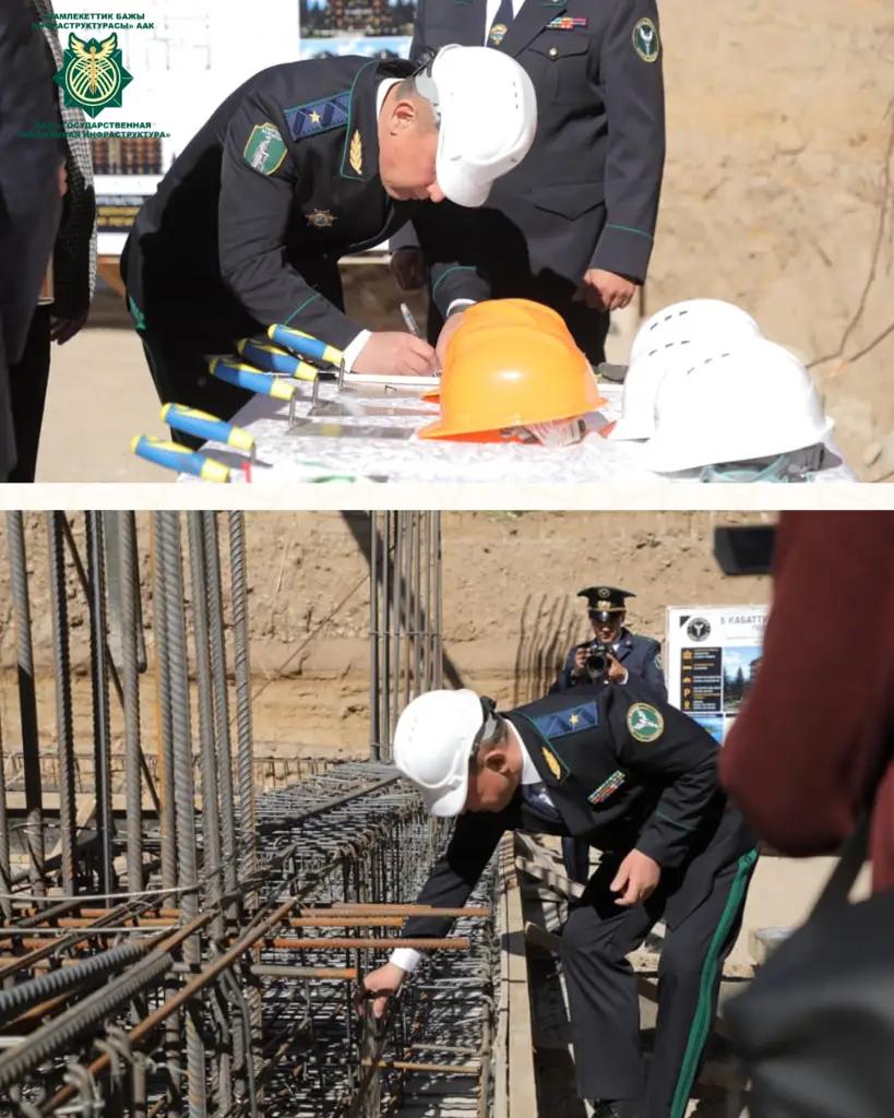 A time capsule has been laid at Ak-Maral to mark the start of construction of a new building for customs staff